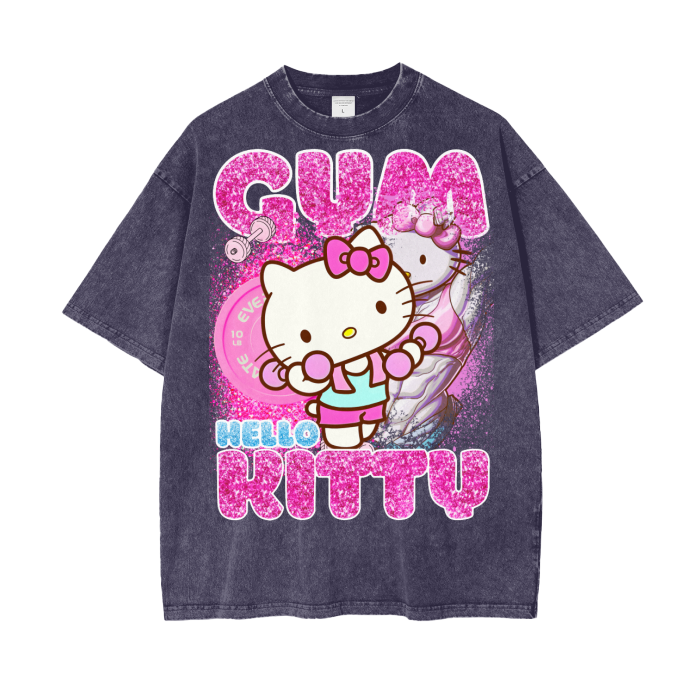 Gym,Workout,Hello kitty,Gym kitty,MOQ1,Delivery days 5