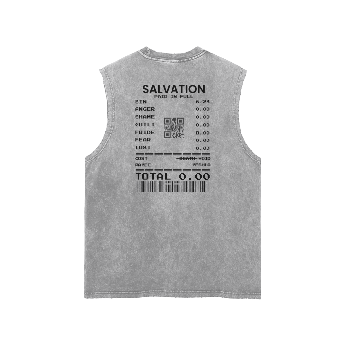 Salvation tank top ,Tank top,Gym,Christian,God,Jesus,MOQ1,Delivery days 5